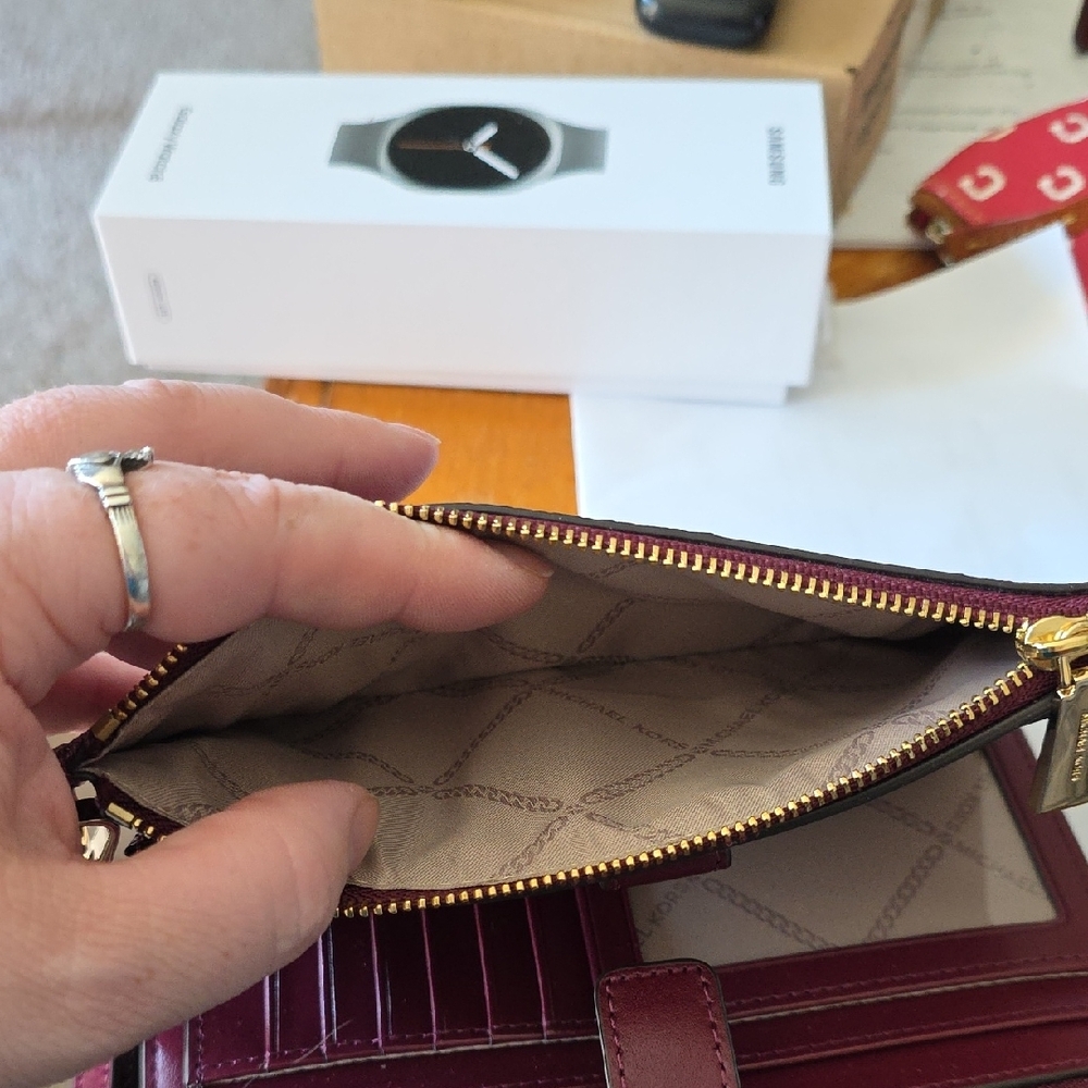 Michael Kors Maroon Patchwork Wallet - image 4